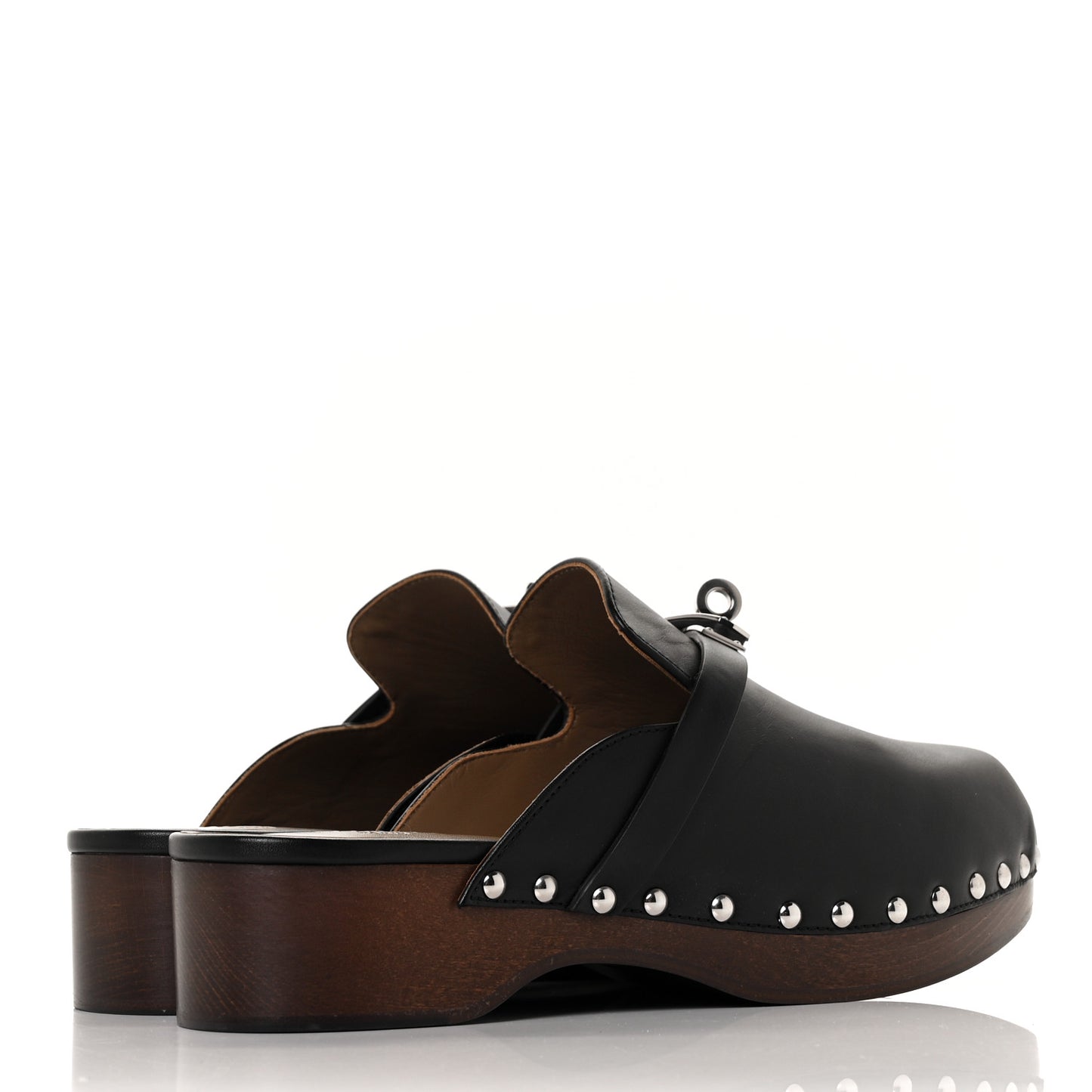 Calfskin Carlotta Mules 37 Black