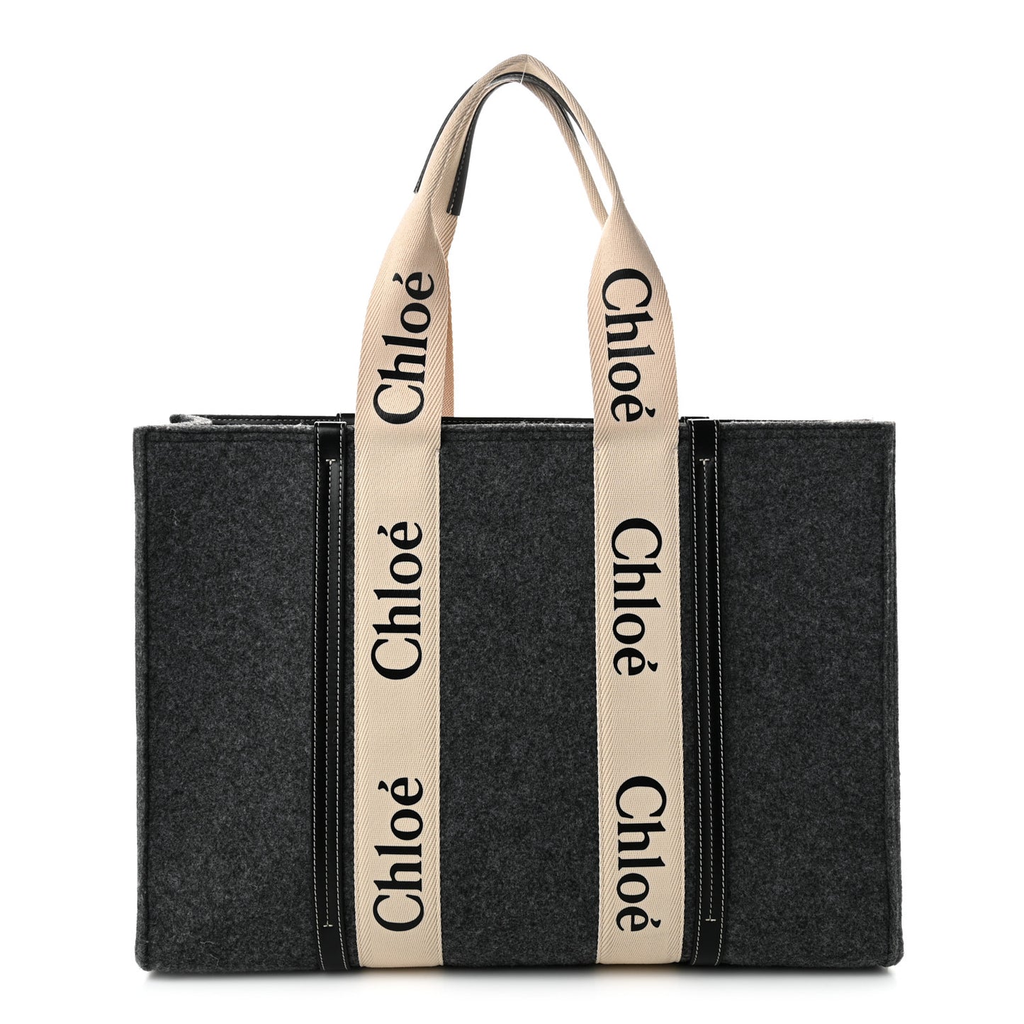 Felt Large Woody Ribbon Tote Cashmere Grey