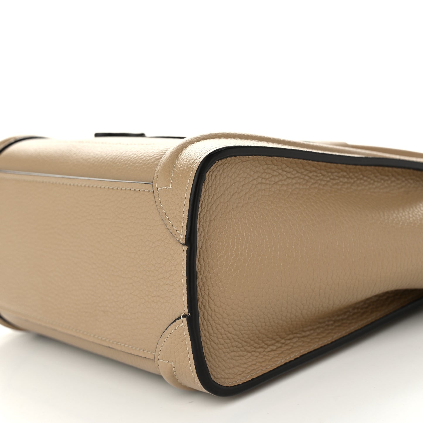 Drummed Calfskin Nano Luggage Dune