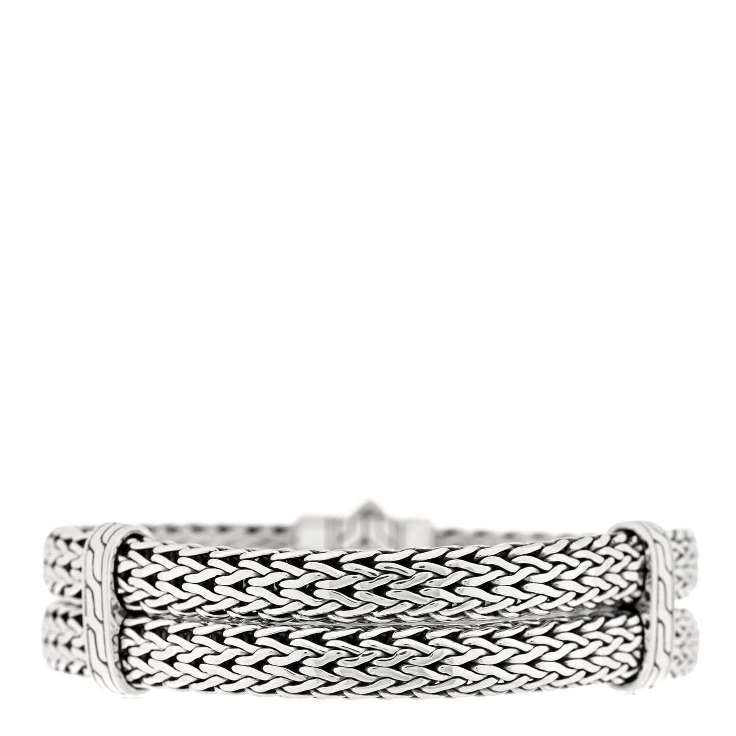 Sterling Silver Double Row Chain Bracelet