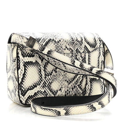 Givenchy Calfskin Snake Embossed Small 4G Crossbody Black White 3 of 10