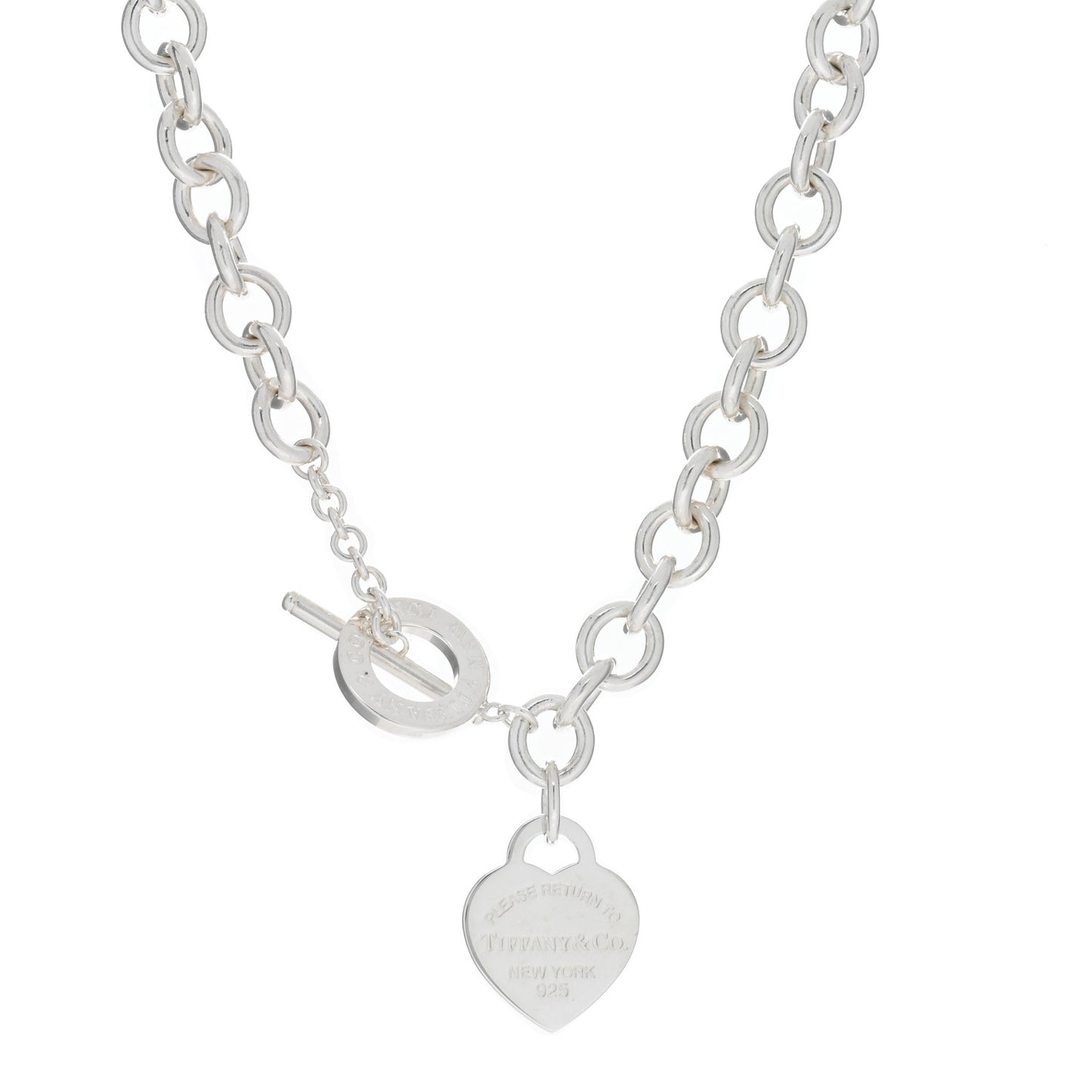 Sterling Silver Return to Tiffany Heart Tag Toggle Necklace