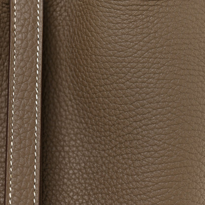 Hermes Taurillon Clemence Picotin Lock 18 PM Etoupe 7 of 10