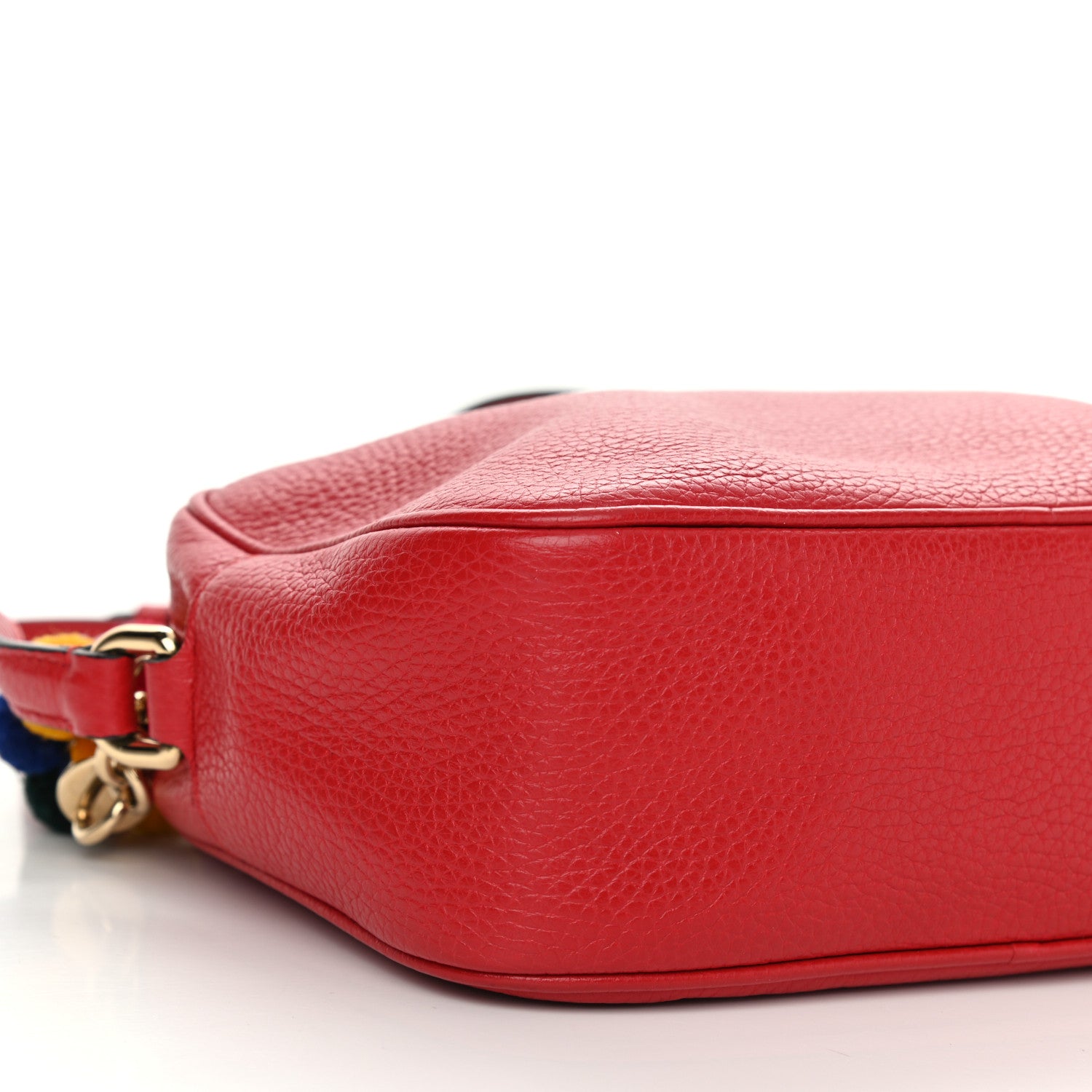 Dolce & Gabbana Calfskin Pom Pom Glam Crossbody Scarlet 8 of 9