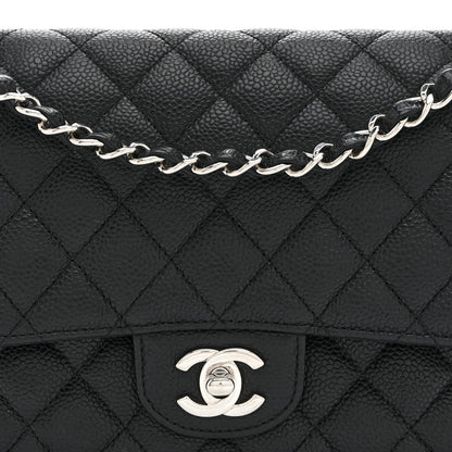 Chanel Caviar Quilted Medium Double Flap Black 8 of 10