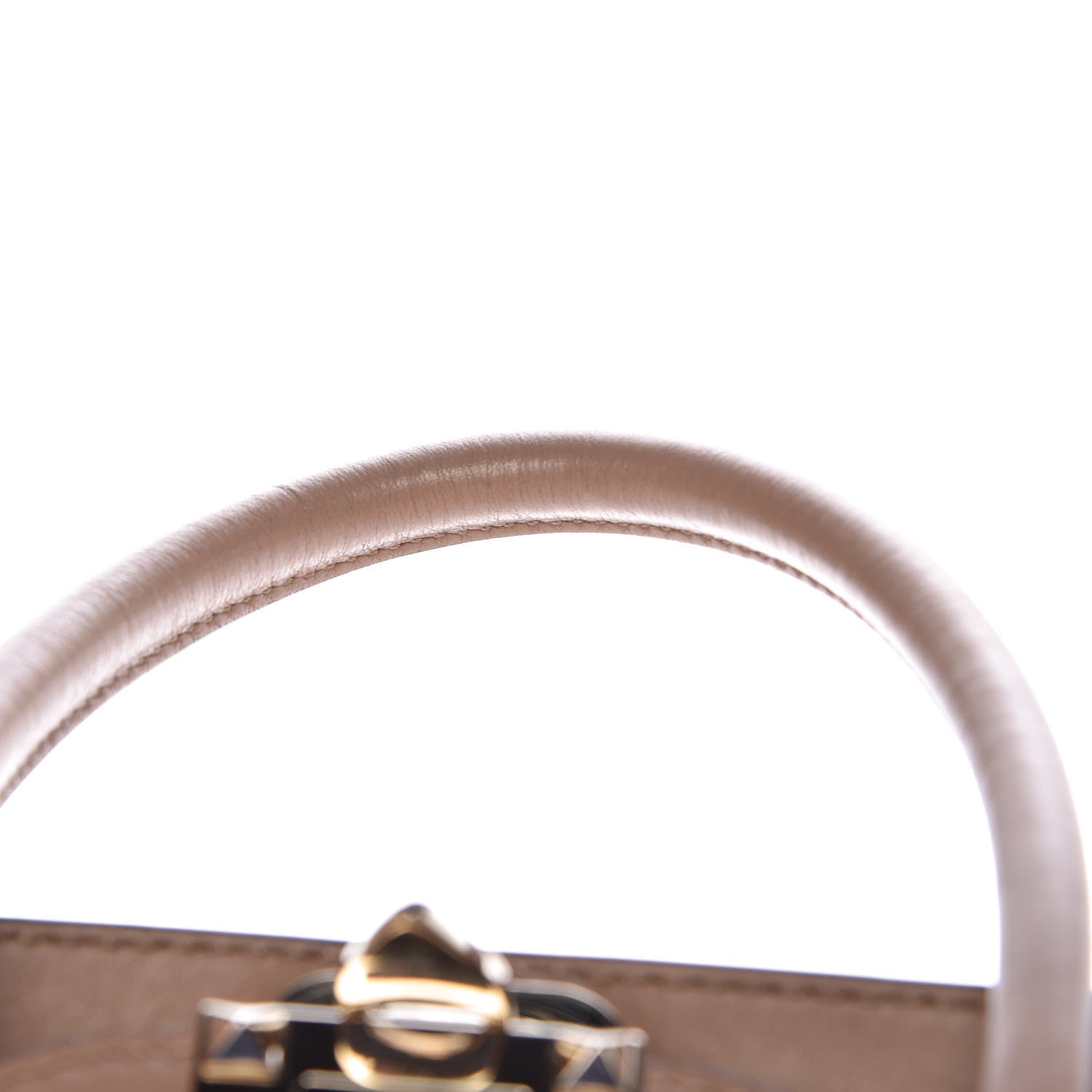 Valentino Garavani Vitello Rockstud Double Handle Tote Alpaca 12 of 13