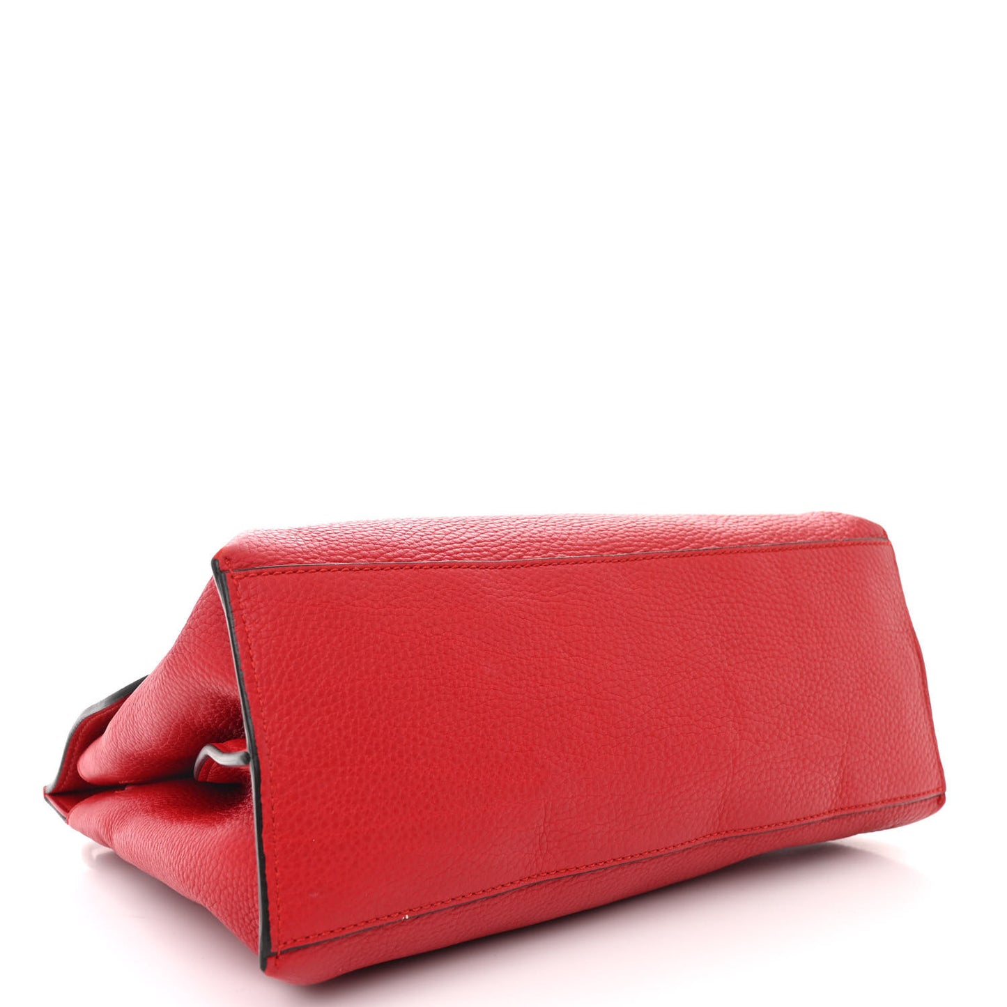 Cellarius Calfskin Small Bamboo Daily Top Handle Bag Hibiscus Red
