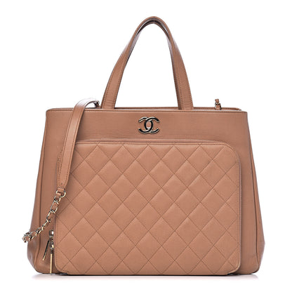 Chanel Caviar Quilted Large Business Affinity Shopping Bag Beige 1 of 24