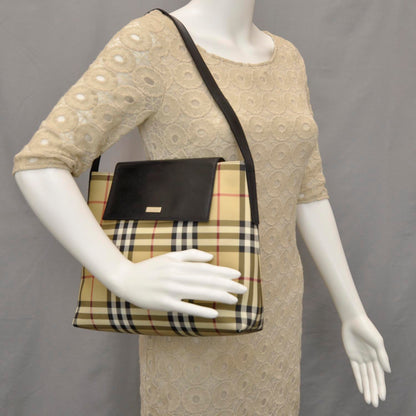Burberry Prorsum House Check Shoulder Bag Black 2 of 10