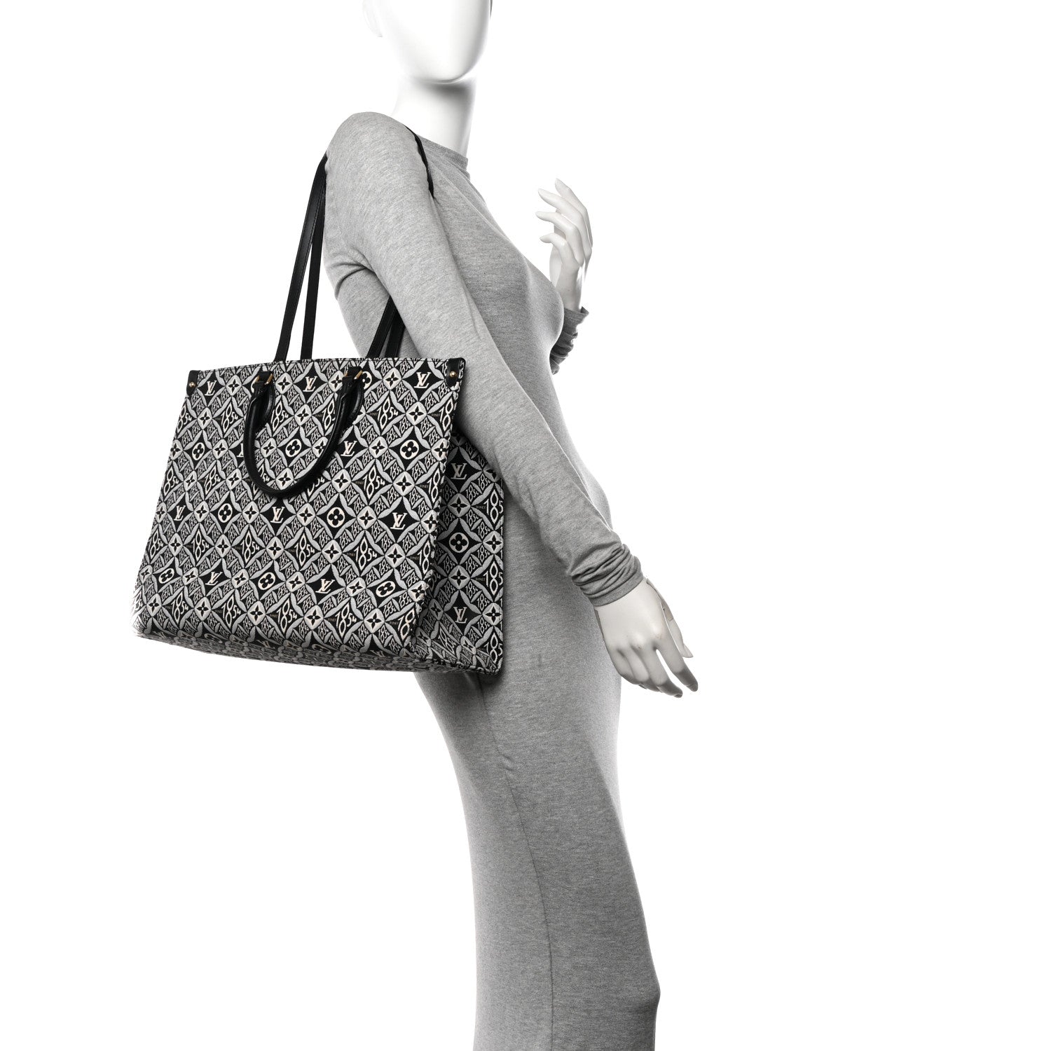 Louis Vuitton Jacquard Since 1854 Onthego GM Grey 2 of 10