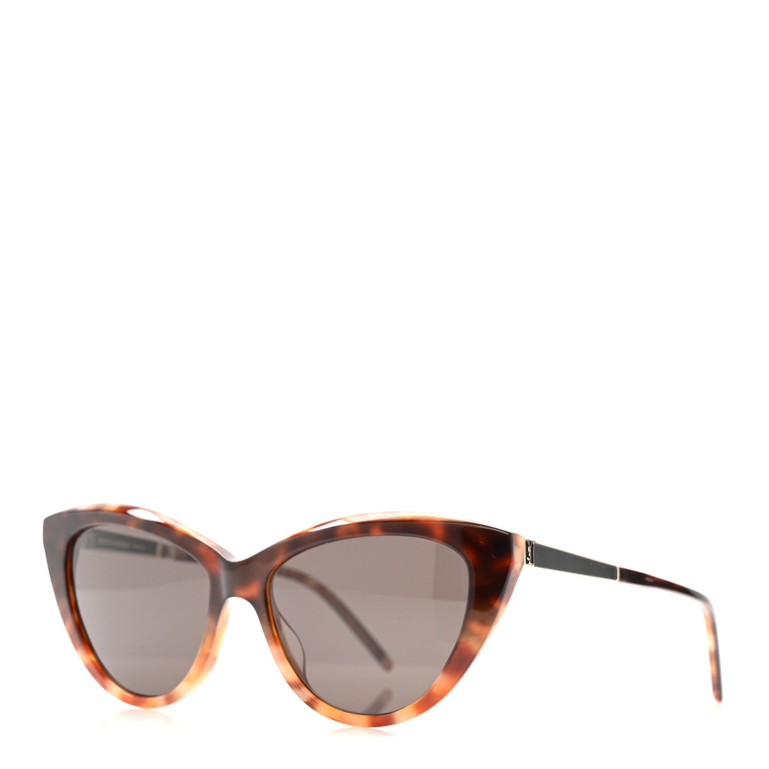 Saint Laurent Acetate Cat Eye Sunglasses SL M81 Tortoise 1 of 7