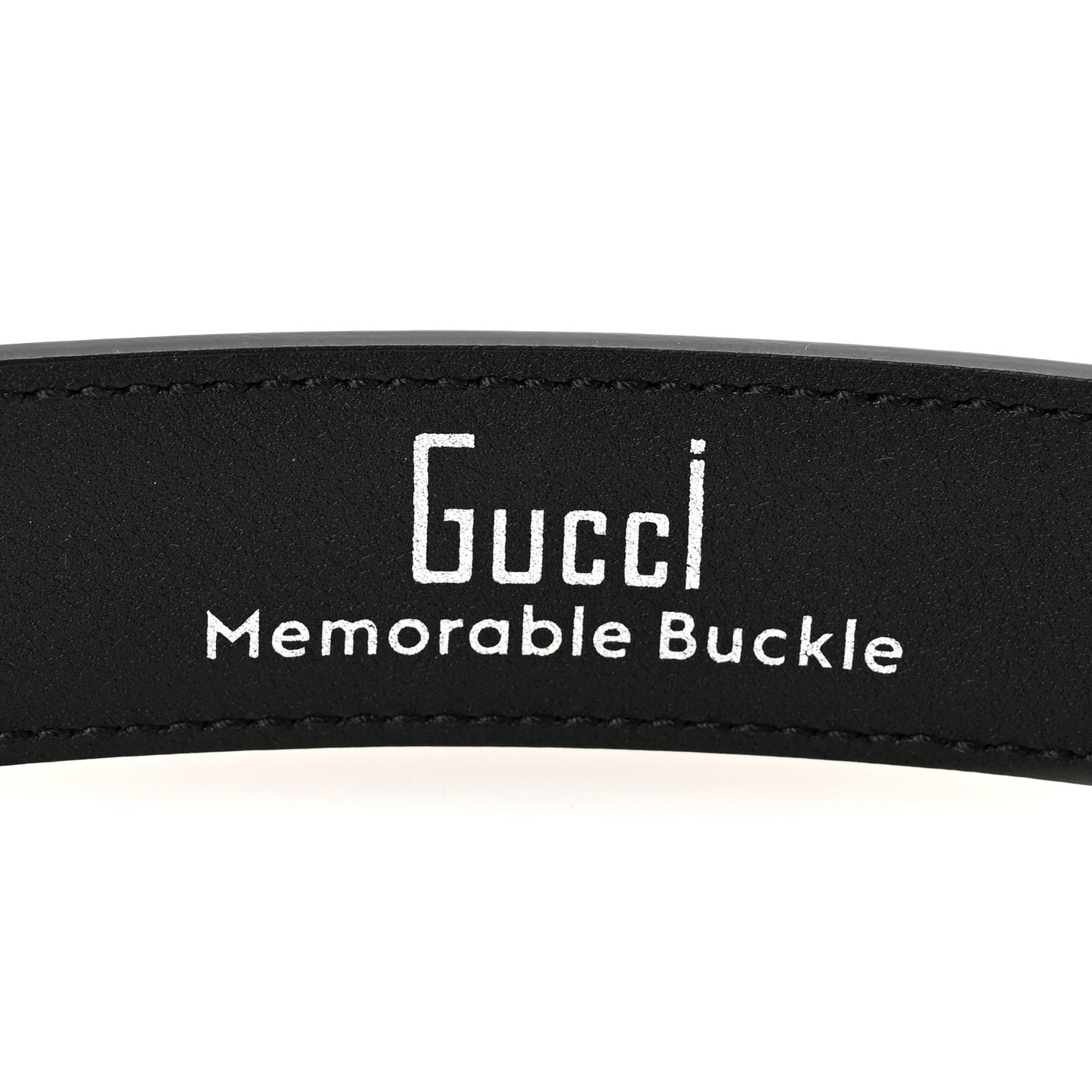 Calfskin Engraved Square G Buckle Belt 80 32 Black