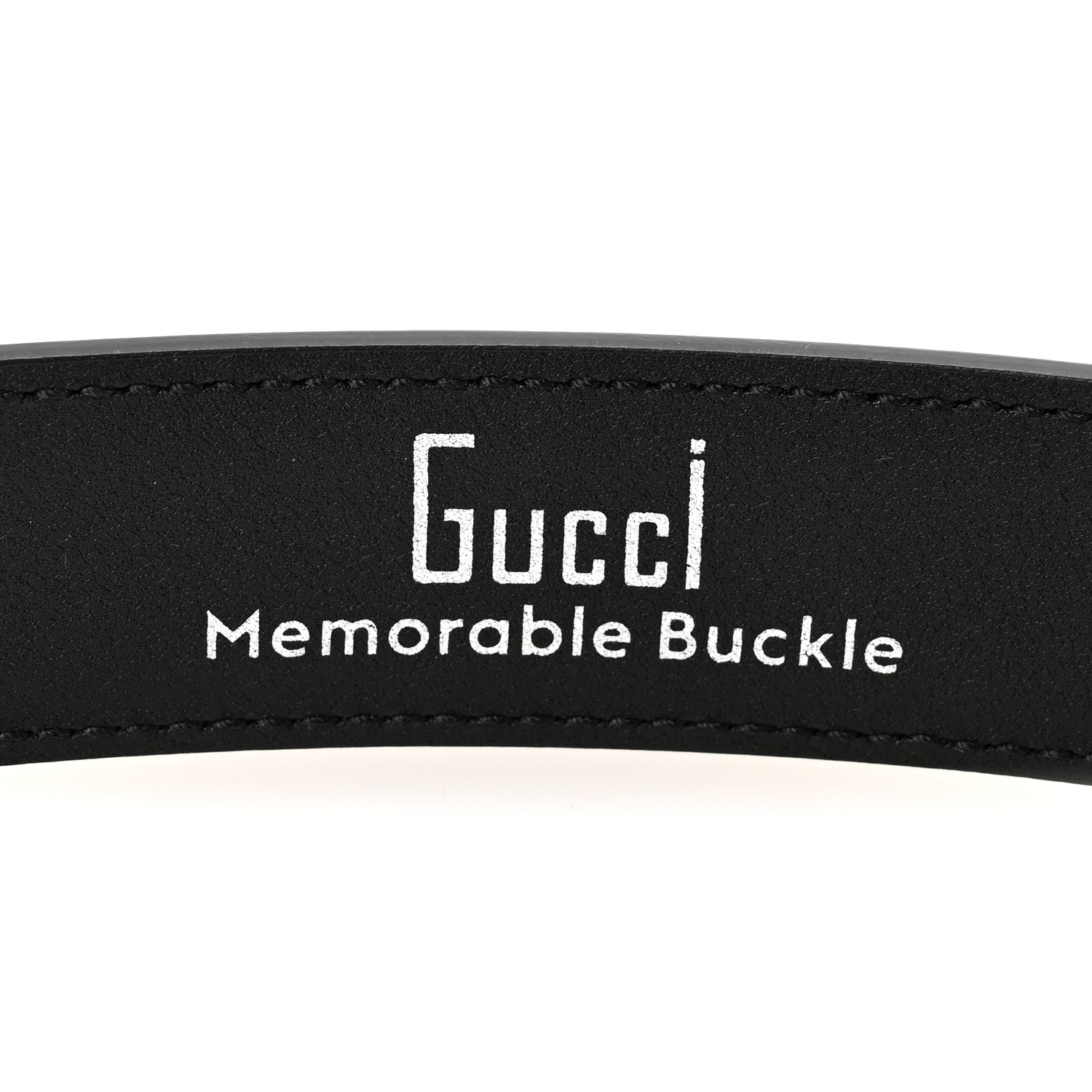 Gucci Calfskin Engraved Square G Buckle Belt 80 32 Black 5 of 6