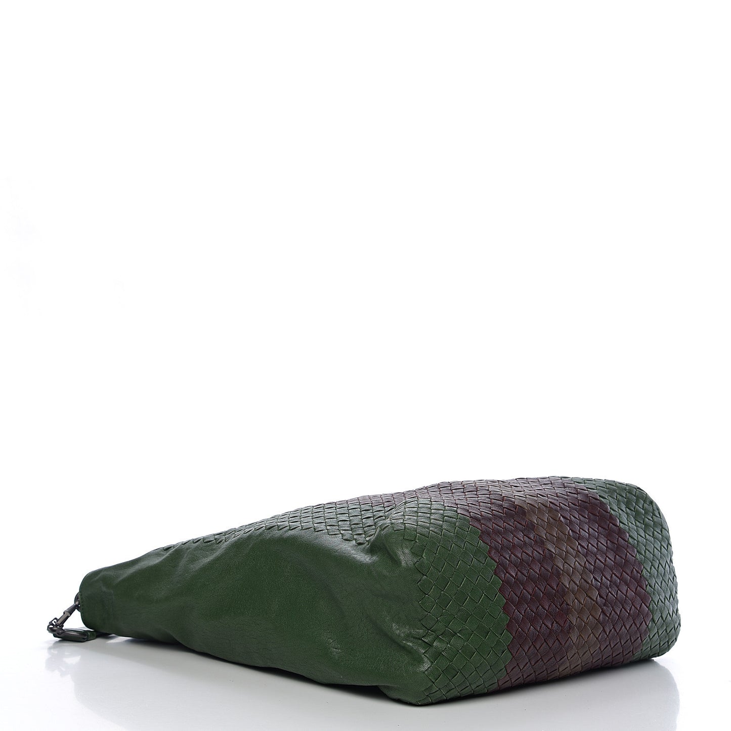 Goatskin Intrecciato Tote Green