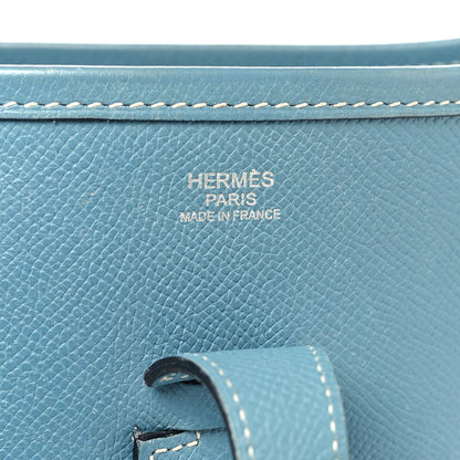 Hermes Epsom Evelyne III PM Blue Jean 6 of 11