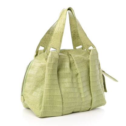 Nancy Gonzalez Crocodile Tote Lime 3 of 9