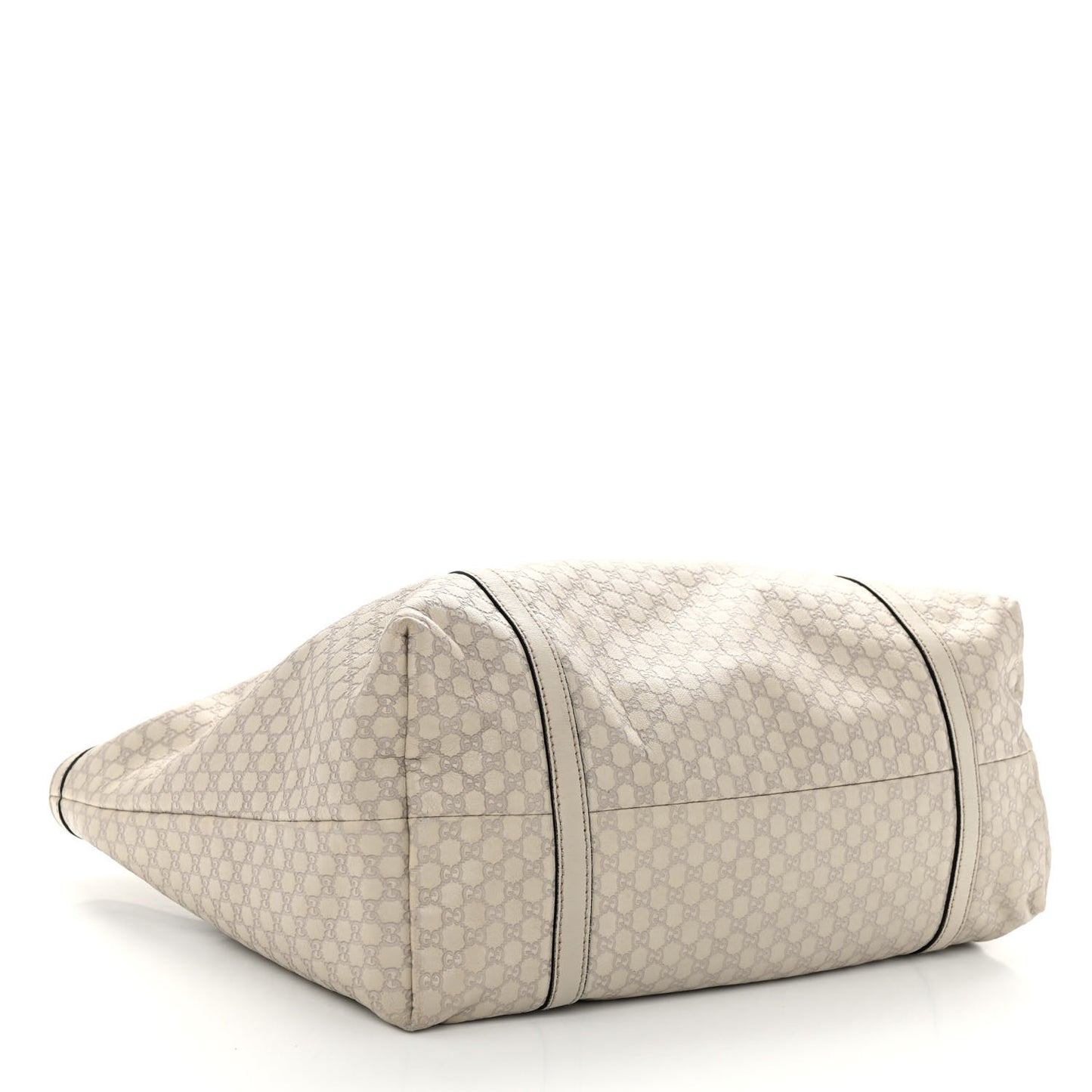Microguccissima Medium Nice Tote Beige
