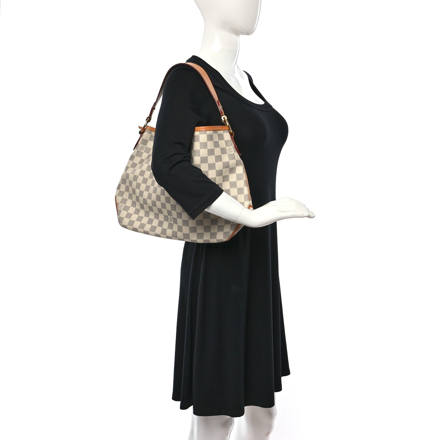 Louis Vuitton Damier Azur Delightful PM Rose Ballerine 2 of 8