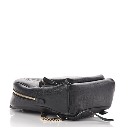 Gucci Pebbled Calfskin Soho Chain Backpack Black 4 of 13