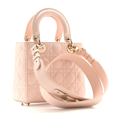 Christian Dior Lambskin Cannage Small My ABCDior Lady Dior Light Pink 3 of 10