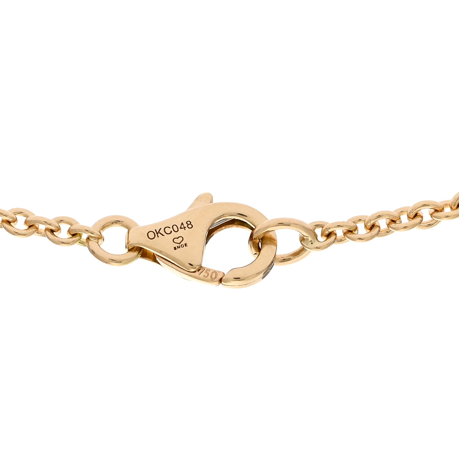 Cartier 18K Yellow Gold Interlocking LOVE Necklace 5 of 5