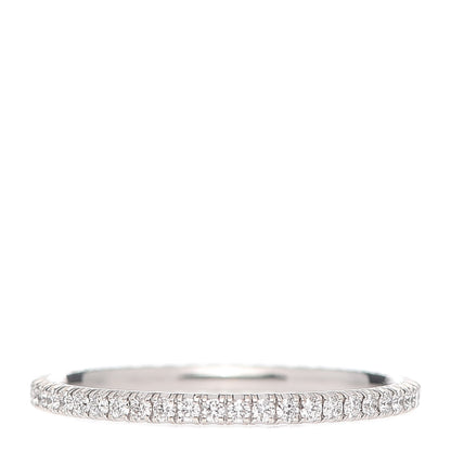Cartier 18K White Gold Diamond 1.5mm Etincelle de Cartier Wedding Band Ring 52 6 1 of 5