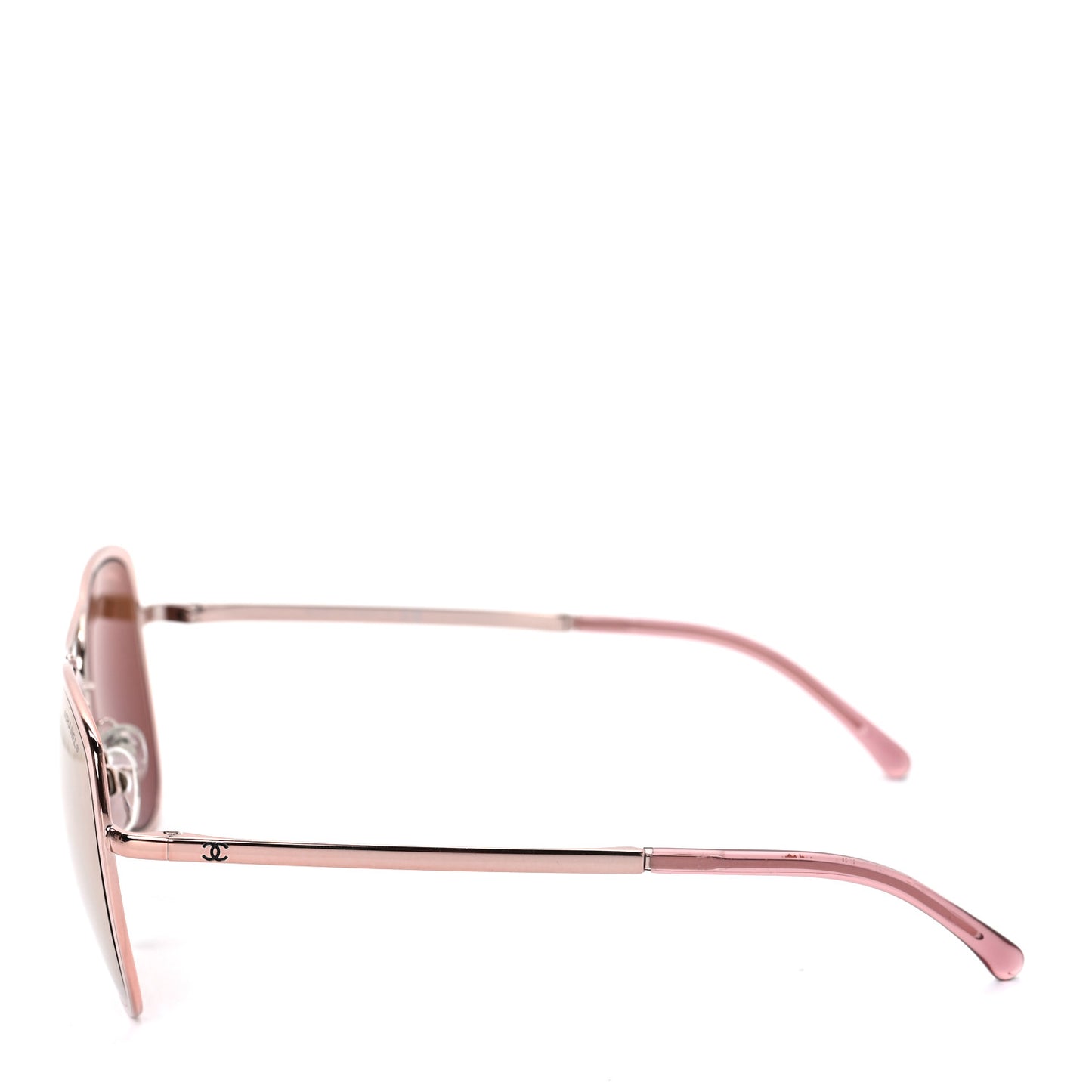 Metal Mirrored Pilot Summer Sunglasses 4223 Pink Gold