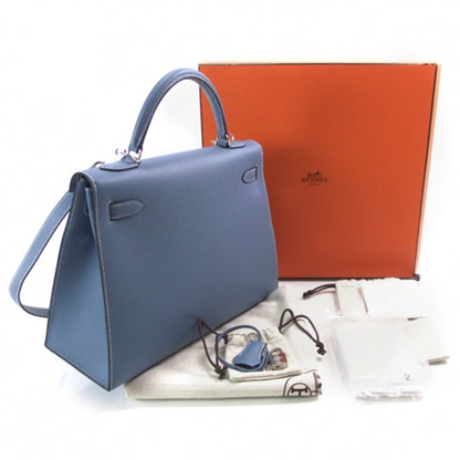 Hermes Epsom Kelly 32 Blue Jean 3 of 9