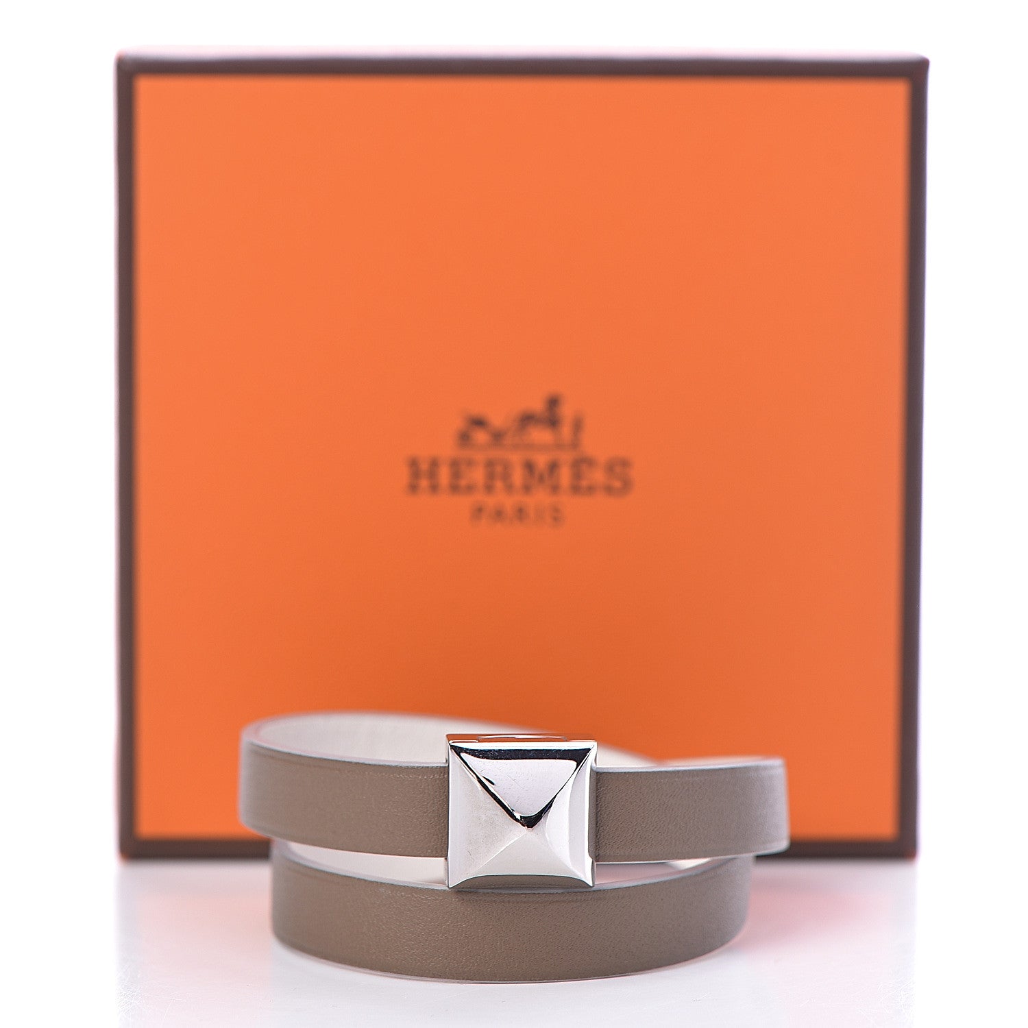 Hermes Swift Medor Infini Double Tour Bracelet T2 Etoupe 7 of 7