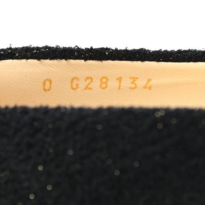 Chanel Tweed Crystal CC Ballerina Flats 39.5 Black 8 of 9