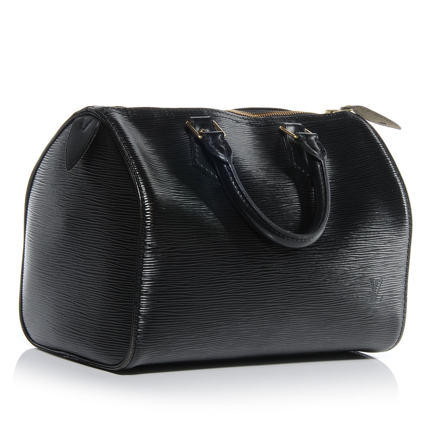 Louis Vuitton Epi Speedy 25 Black 3 of 7