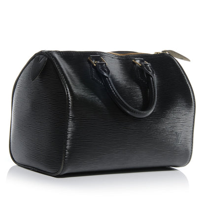 Louis Vuitton Epi Speedy 25 Black 3 of 7