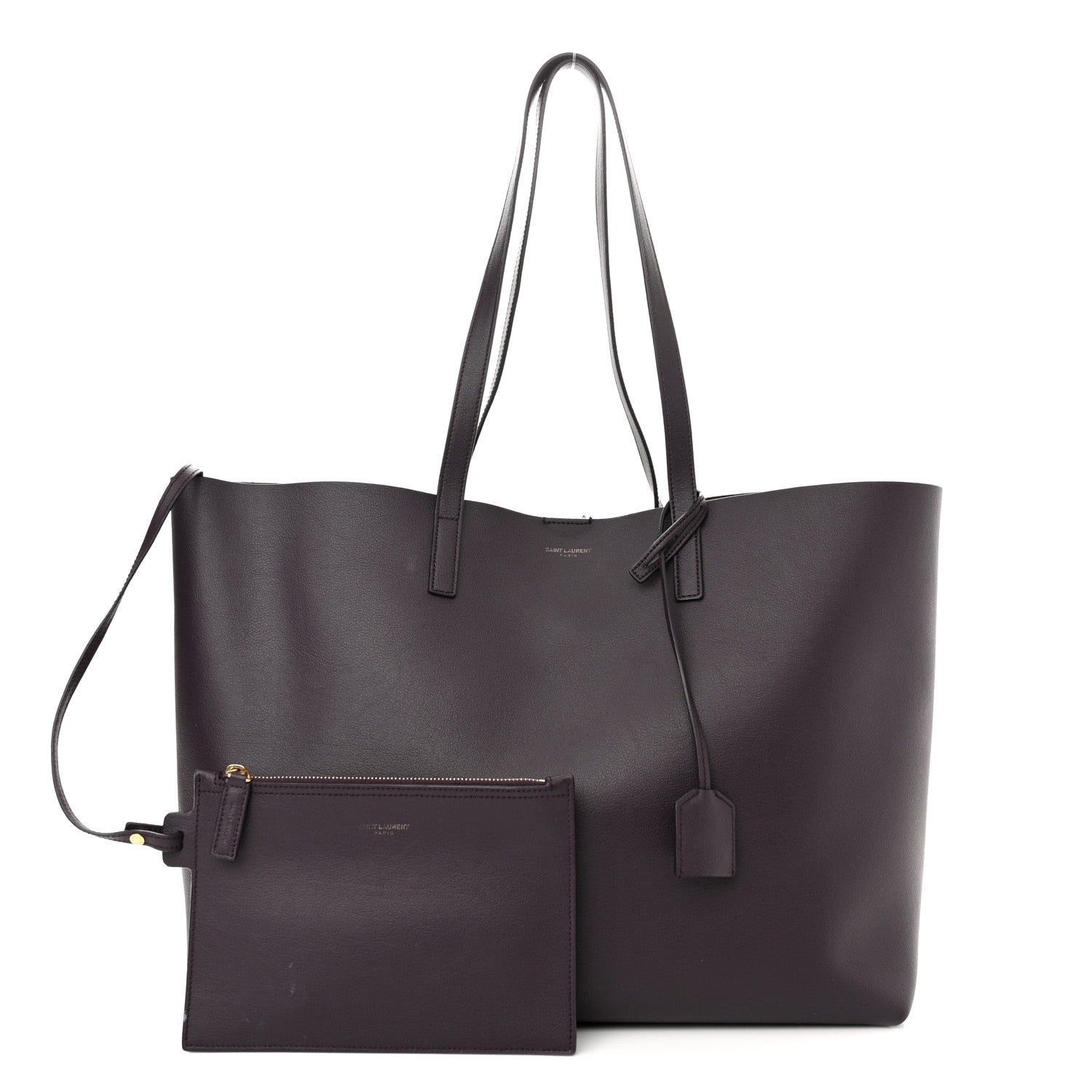 Saint Laurent Calfskin Large Shopping Tote Violet 1 of 19