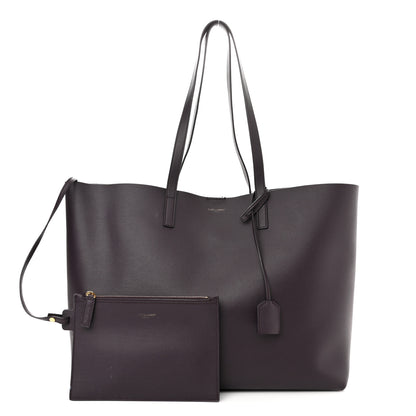 Saint Laurent Calfskin Large Shopping Tote Violet 1 of 19