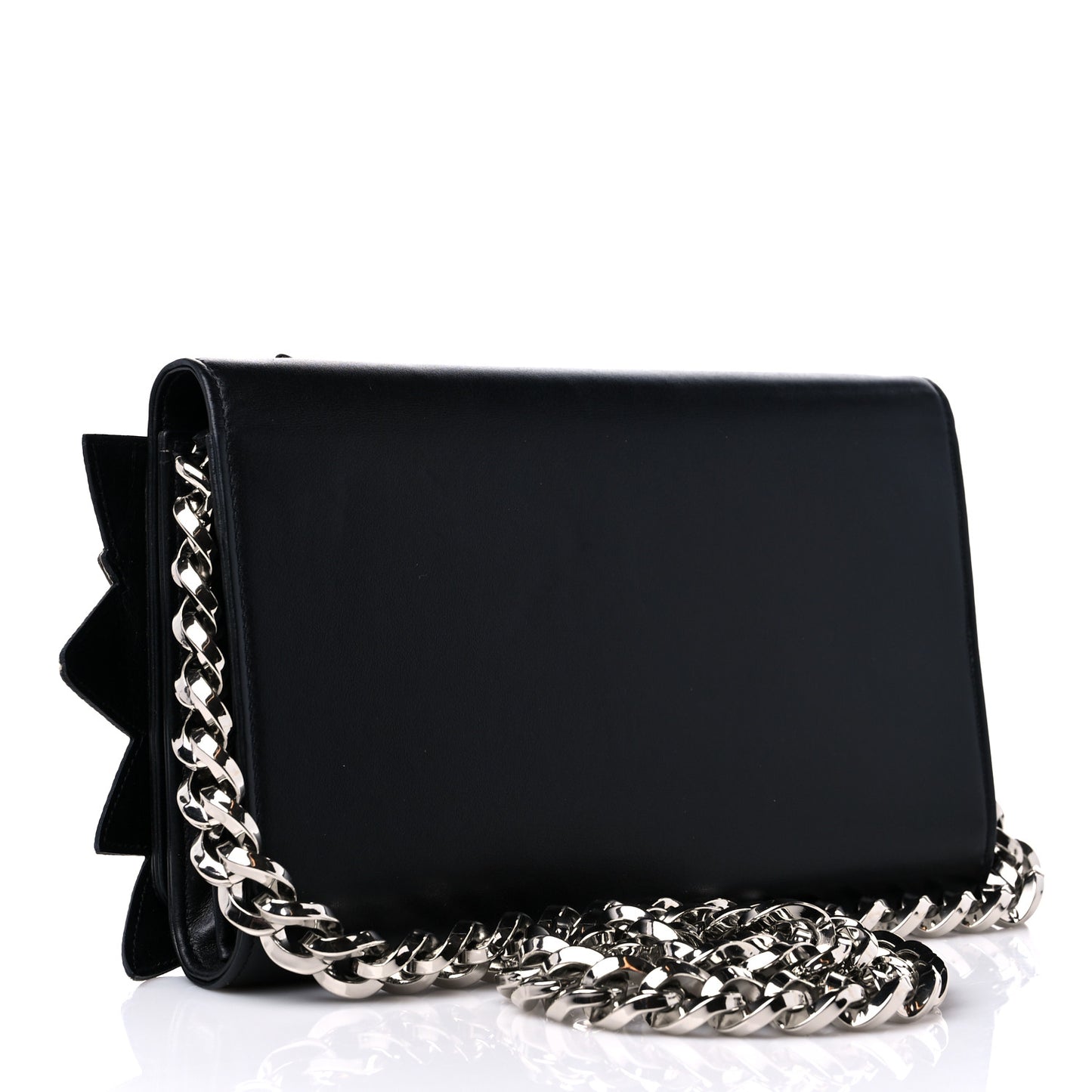 Laminato Dauphine Glitter Boom Clutch Black Multicolor