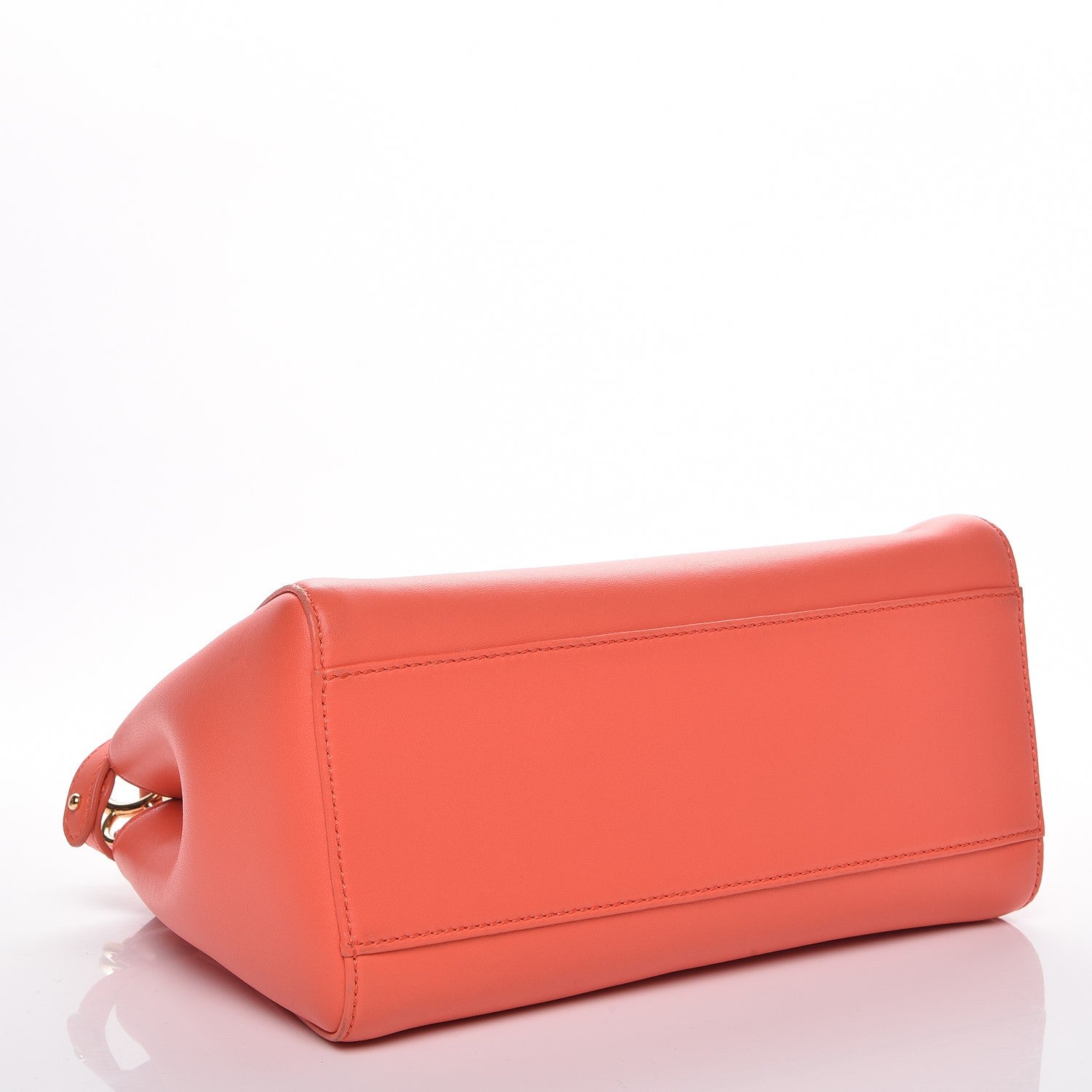 Fendi Nappa Mini Peekaboo Iconic Satchel Azalea 5 of 9