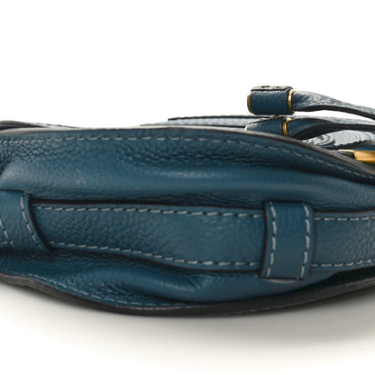 Chloe Calfskin Mini Marcie Round Crossbody Bag Teal 9 of 10
