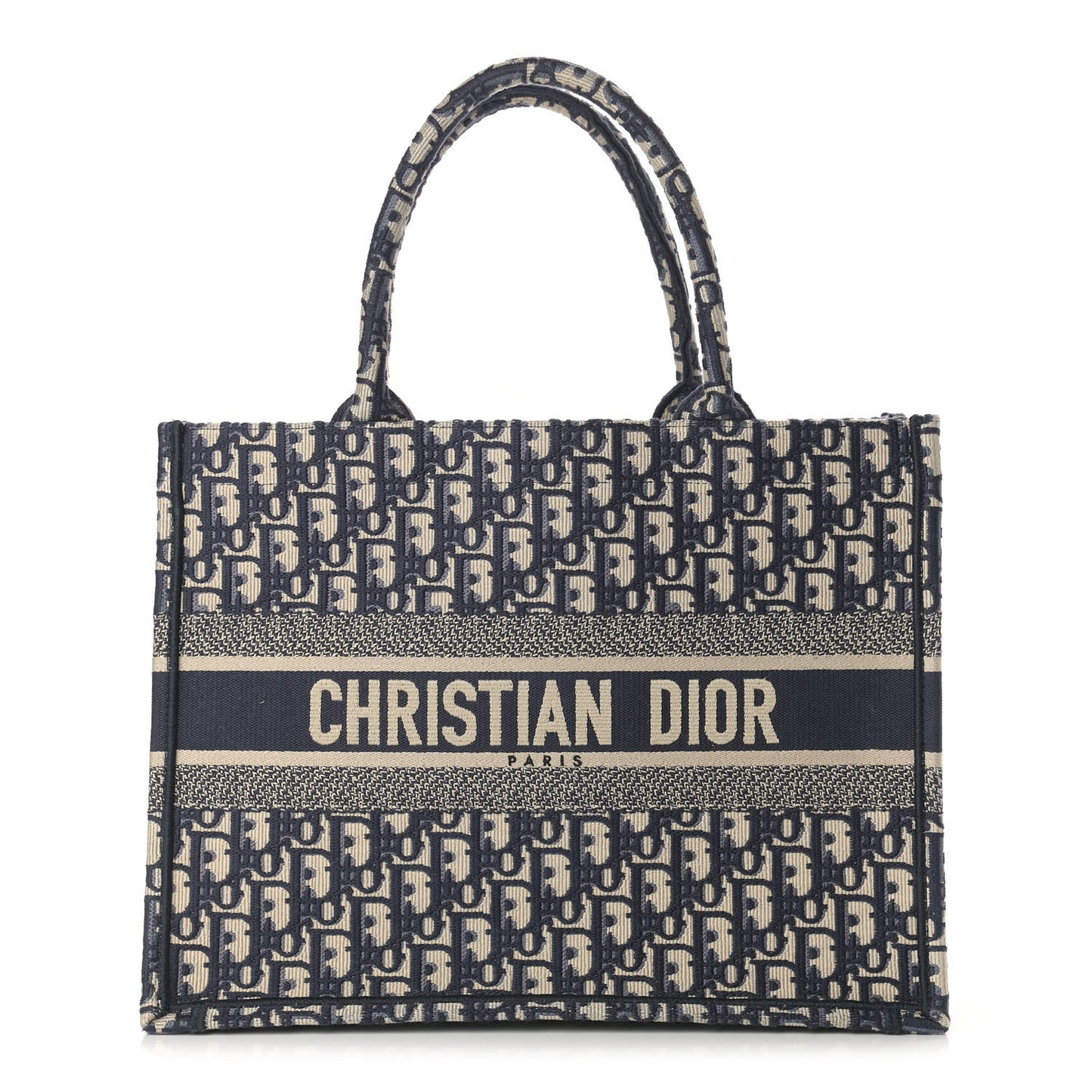Oblique Small Book Tote Blue Multicolor