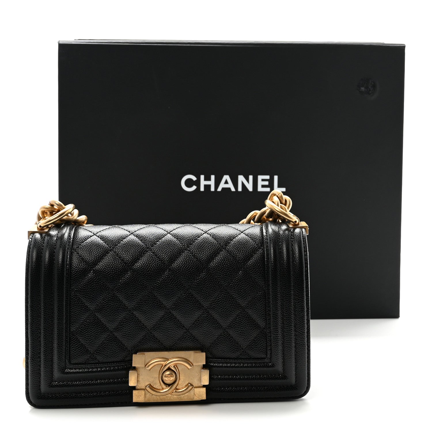 Chanel Caviar Quilted Small Boy Flap Black 11 of 11