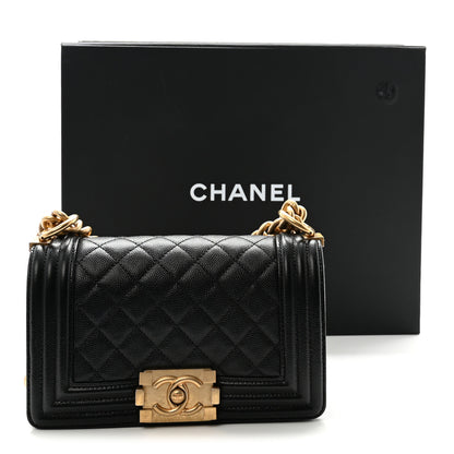 Chanel Caviar Quilted Small Boy Flap Black 11 of 11