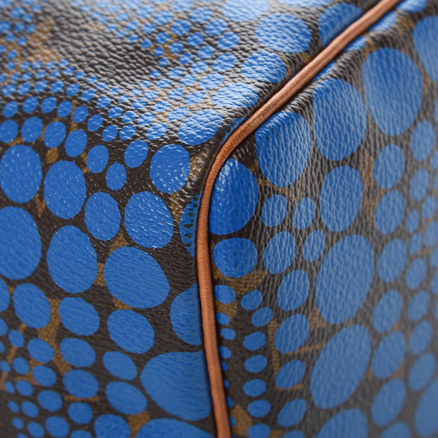 Louis Vuitton Monogram Kusama Town Speedy 30 Blue 9 of 14