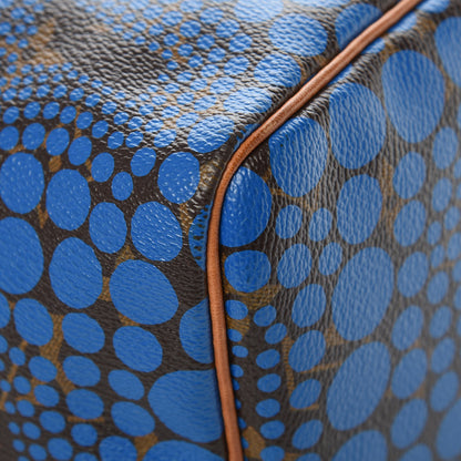 Louis Vuitton Monogram Kusama Town Speedy 30 Blue 9 of 14
