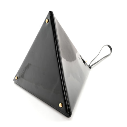 Saint Laurent Patent Pyramid Clutch Black 9 of 12