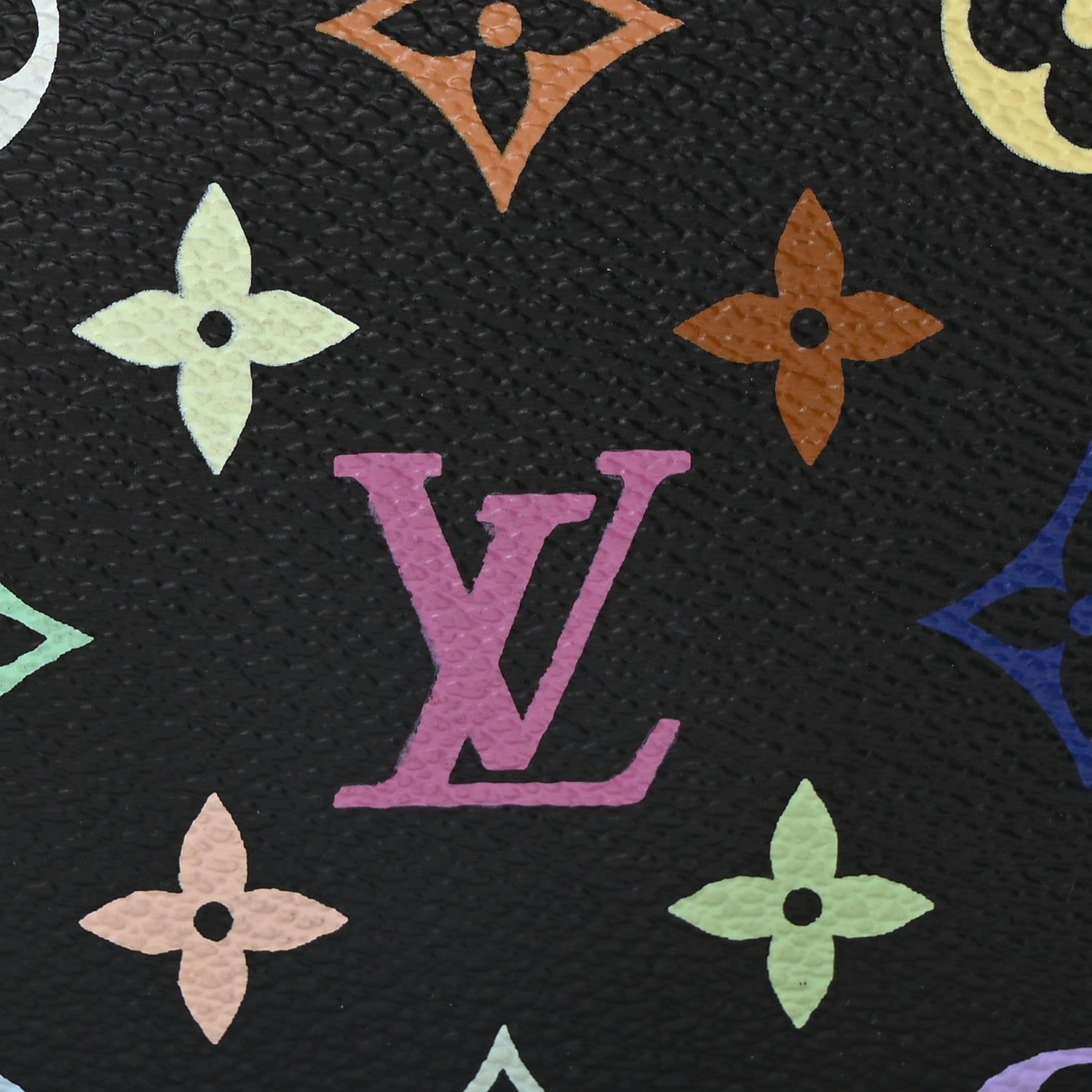 Louis Vuitton Monogram Multicolor Pochette Accessories Black 7 of 9