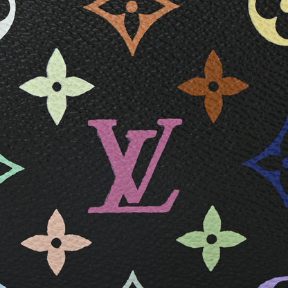 Louis Vuitton Monogram Multicolor Pochette Accessories Black 7 of 9