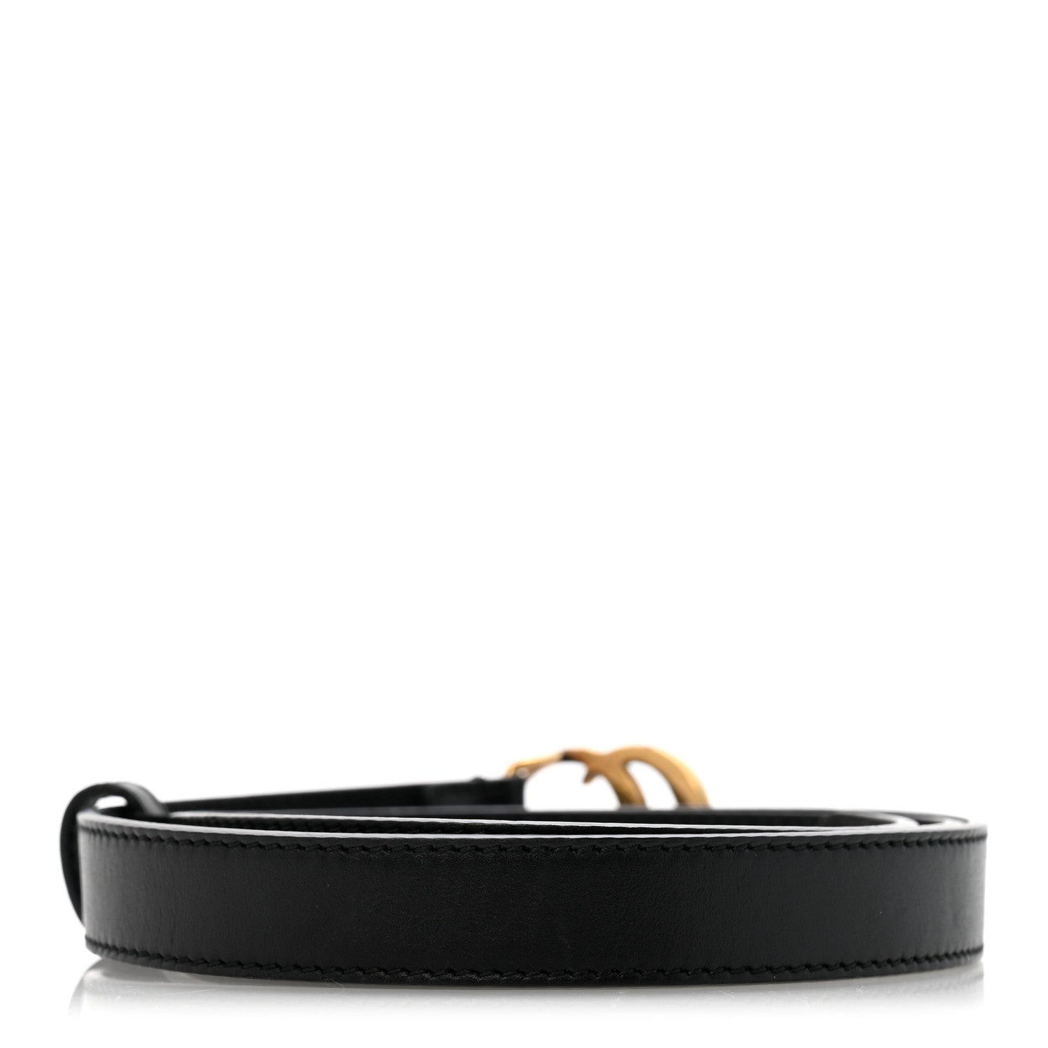 Gucci Calfskin Double G 20mm Belt 95 38 Black 2 of 9