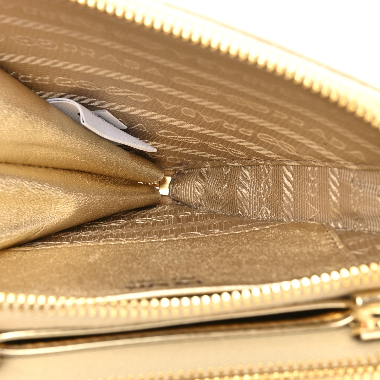 Prada Satin Crystal Mini Triangle Crossbody Pouch Platino 6 of 10