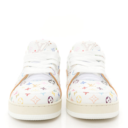 Louis Vuitton LV X TM Calfskin Monogram LV Trainer Sneakers 37 Multicolor White 3 of 11
