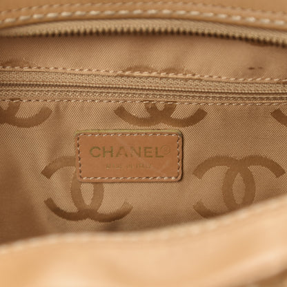 Chanel Calfskin Wild Stitch Top Handle Bag Beige 8 of 11