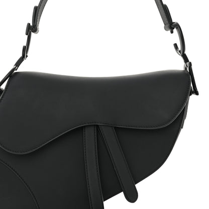 Christian Dior Ultra Matte Calfskin Saddle Bag Black 8 of 10